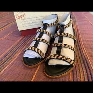 Pikolinos Maasai beaded sandal